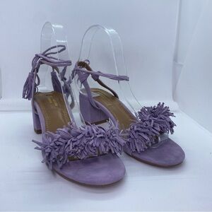 Aquazzura Wild Thing 50 Sandals Lilac Size 37 Rare